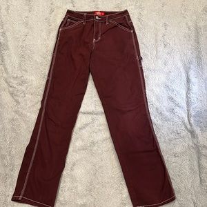 Dickies Burgundy Carpenter Pants